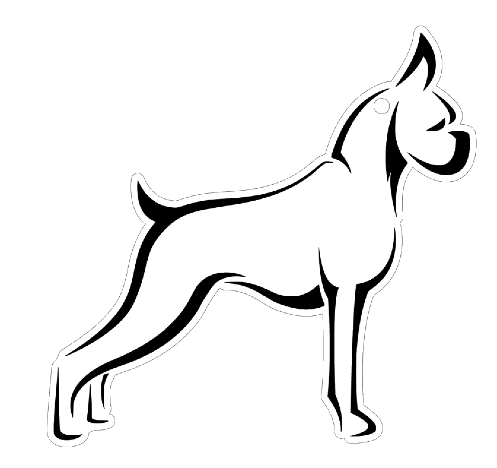 Boxer Dog Acrylic Blank - Image 2