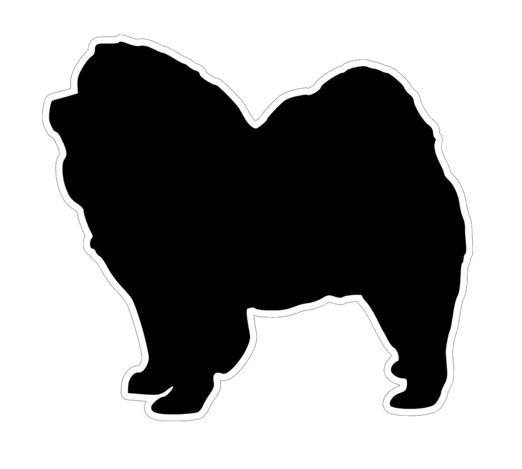 Chow Chow Dog Profile Acrylic Blank - Image 2