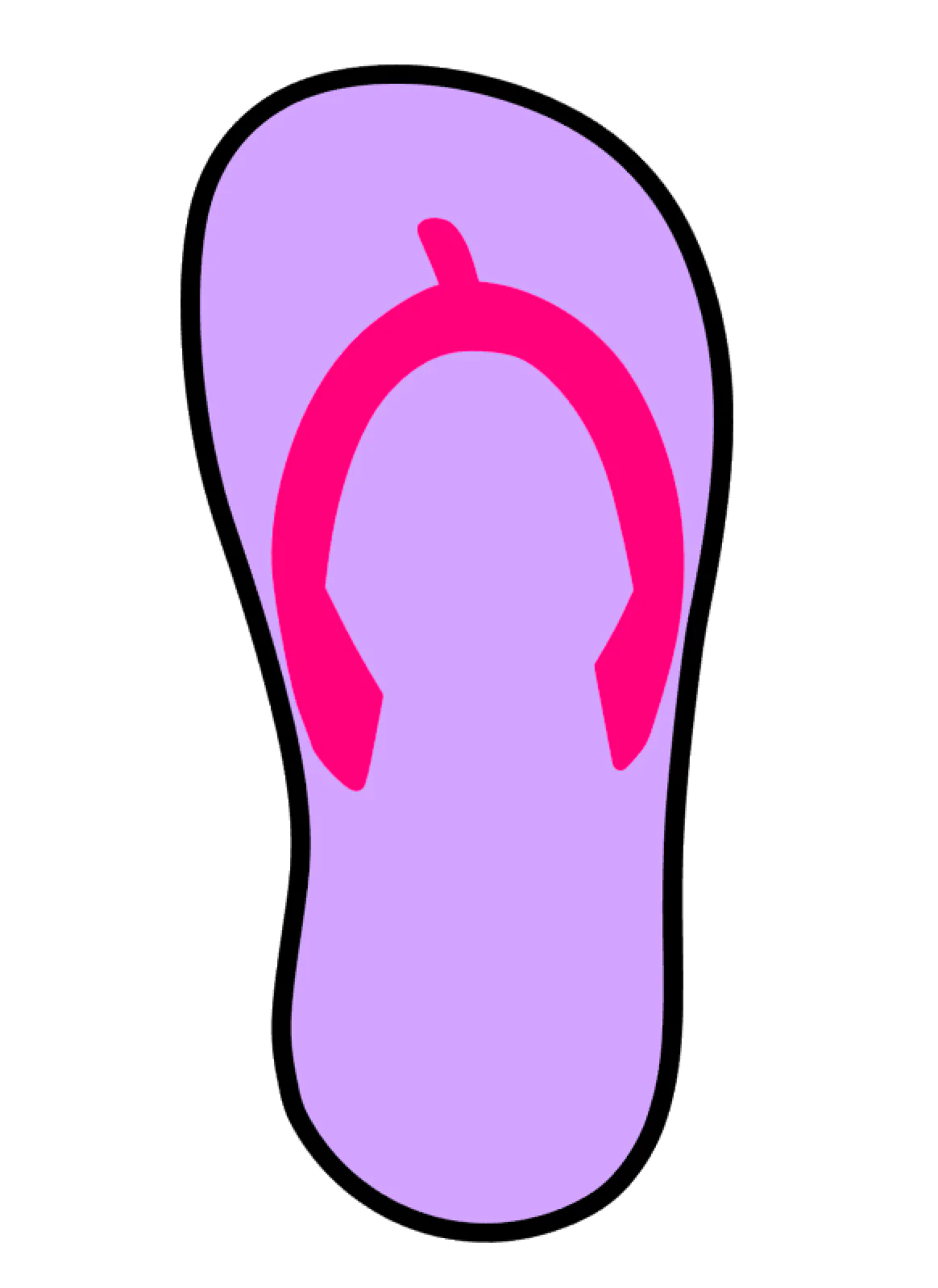 Flip Flop Single Acrylic Blank - Image 2