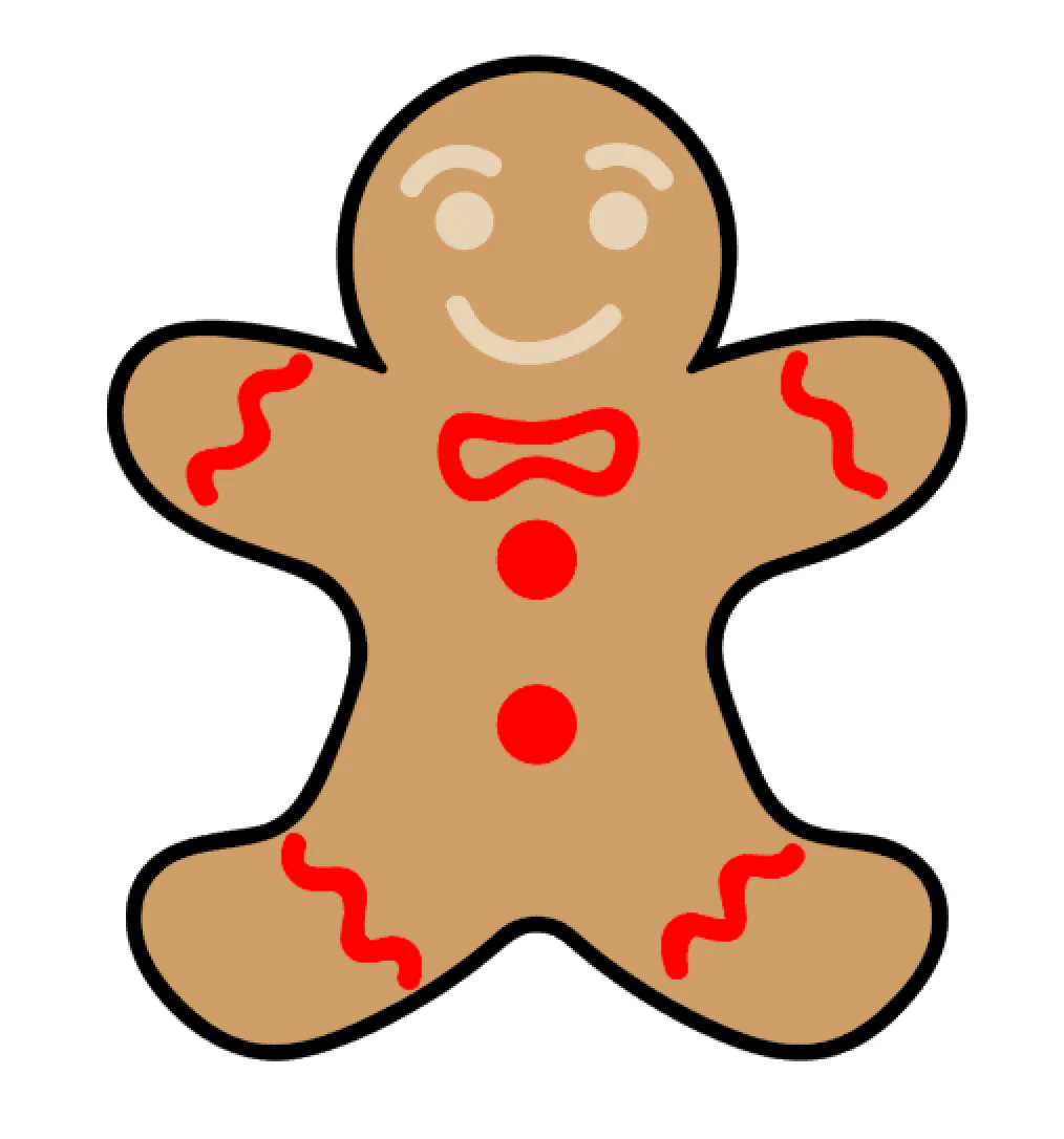 Gingerbread Man Acrylic Blank - Image 2