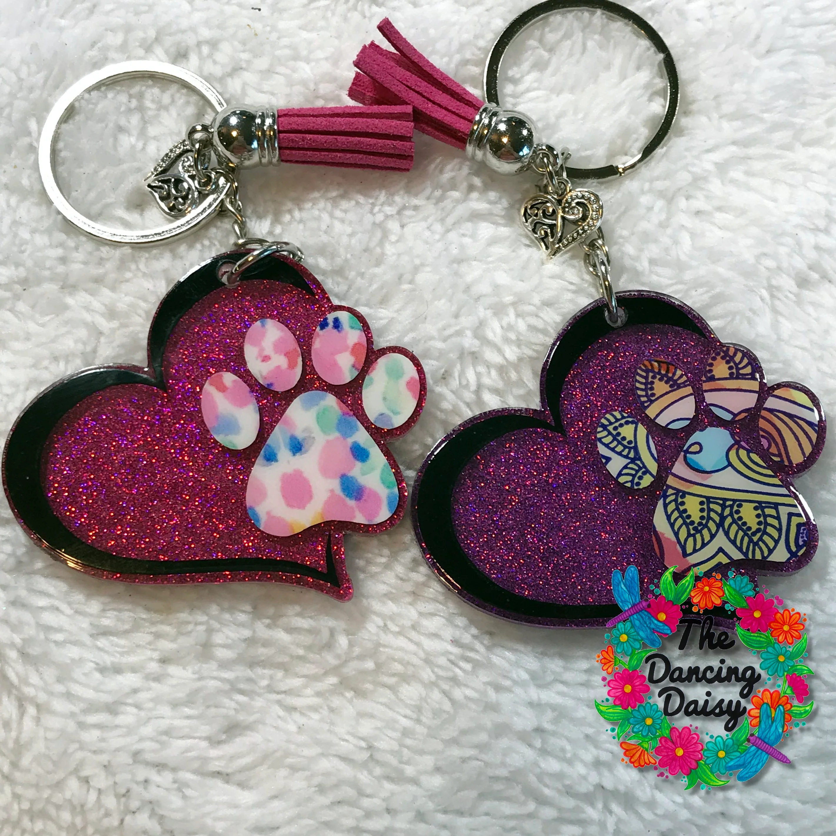 Heart Dog Paw Acrylic Blank - Image 3