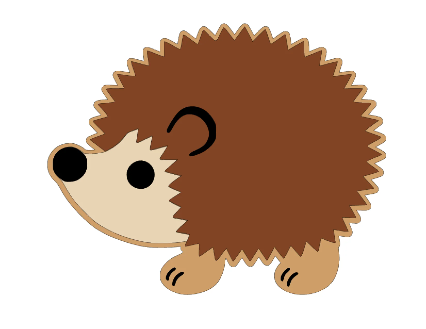 Hedgehog Side Acrylic Blank - Image 2