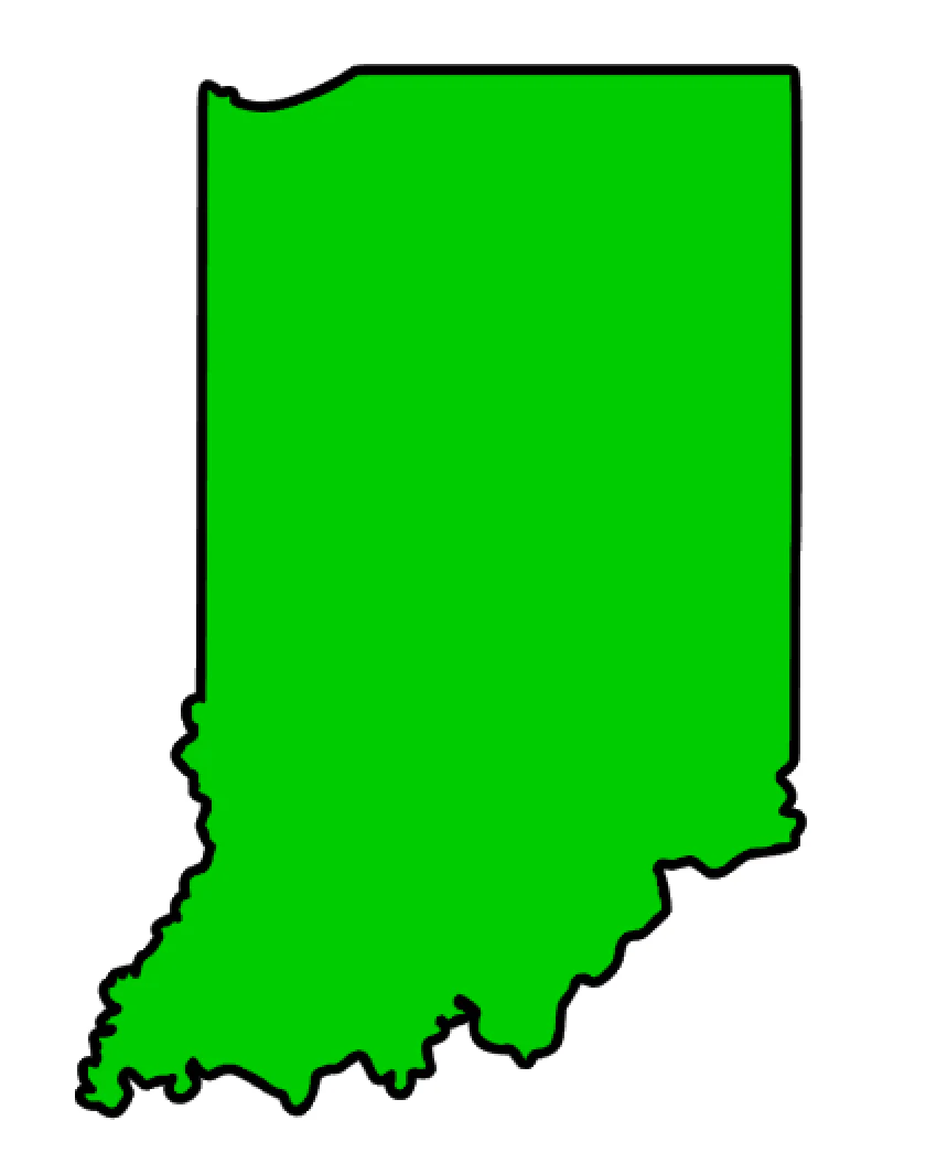 Indiana State Acrylic Blank - Image 2
