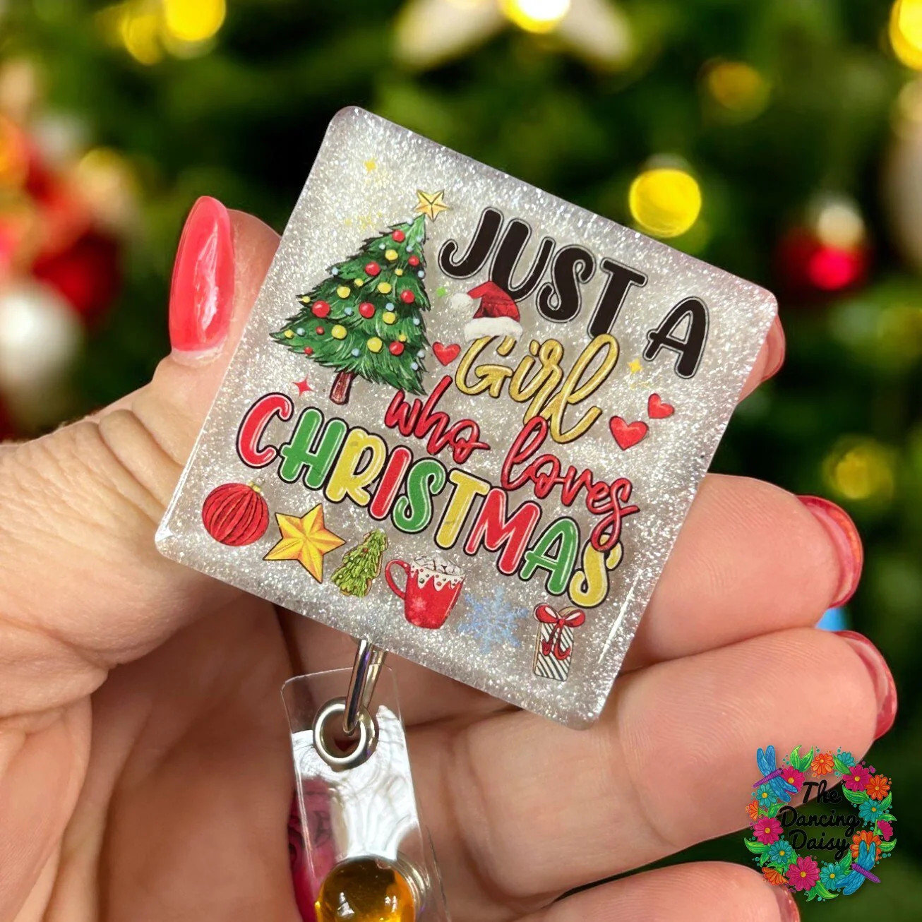Just A Girl Love Christmas UV DTF - Image 2