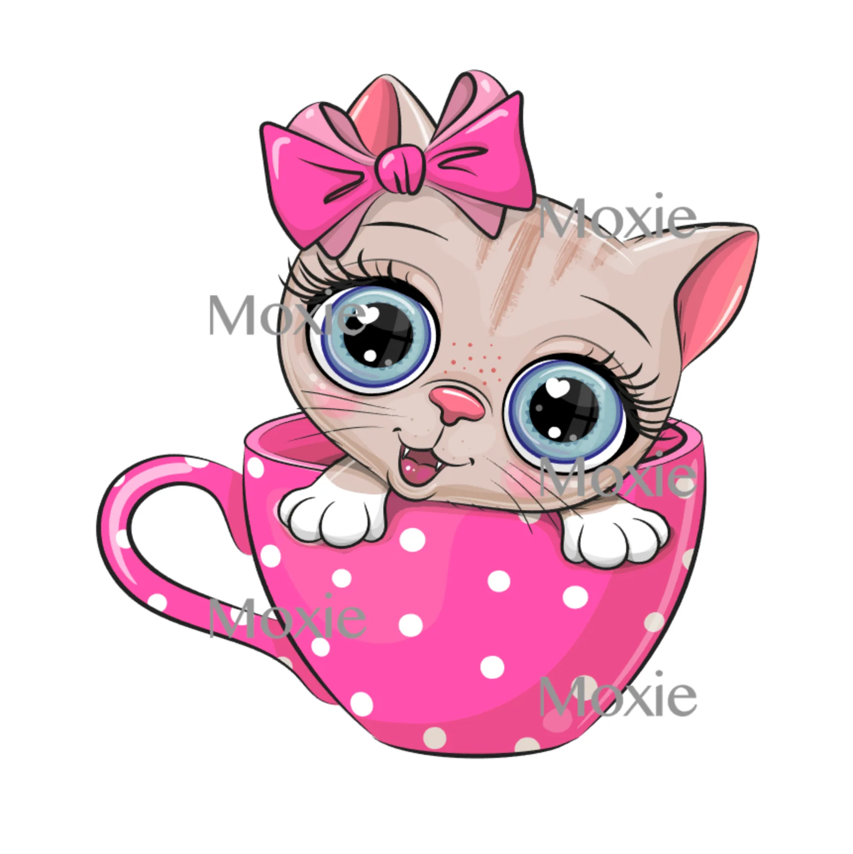 Kitten Coffee Cup Decal & Acrylic Blank COMBO