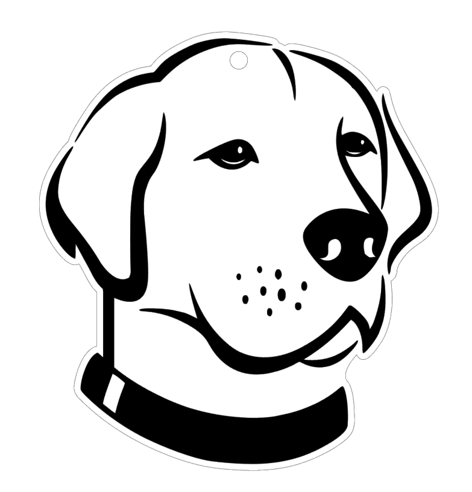 Labrador Dog Face Acrylic Blank - Image 2