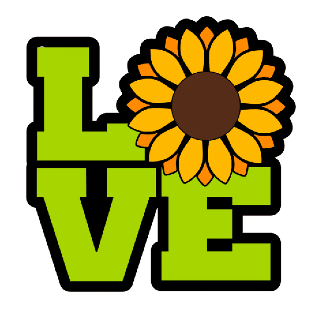 Love Sunflower Acrylic Blank - Image 2