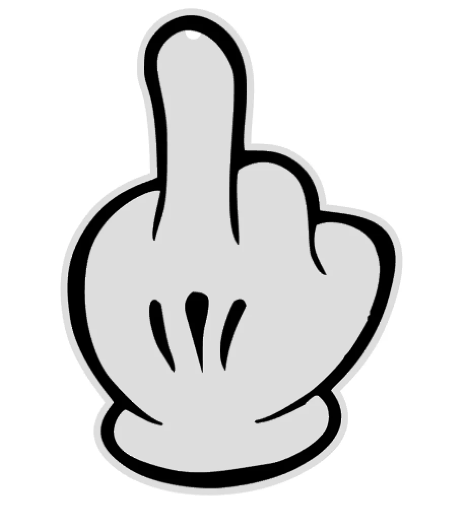 Middle Finger Acrylic Blank - Image 2