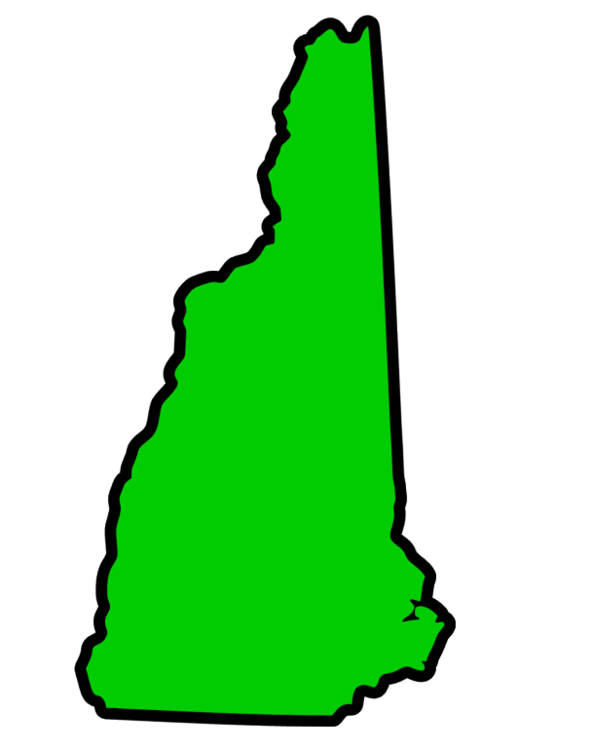 New Hampshire State Acrylic Blank - Image 2