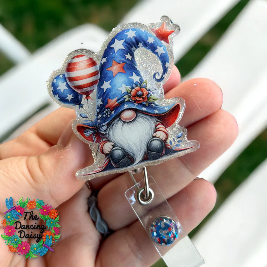Patriotic Gnome Decal & Acrylic Blank COMBO - Image 2
