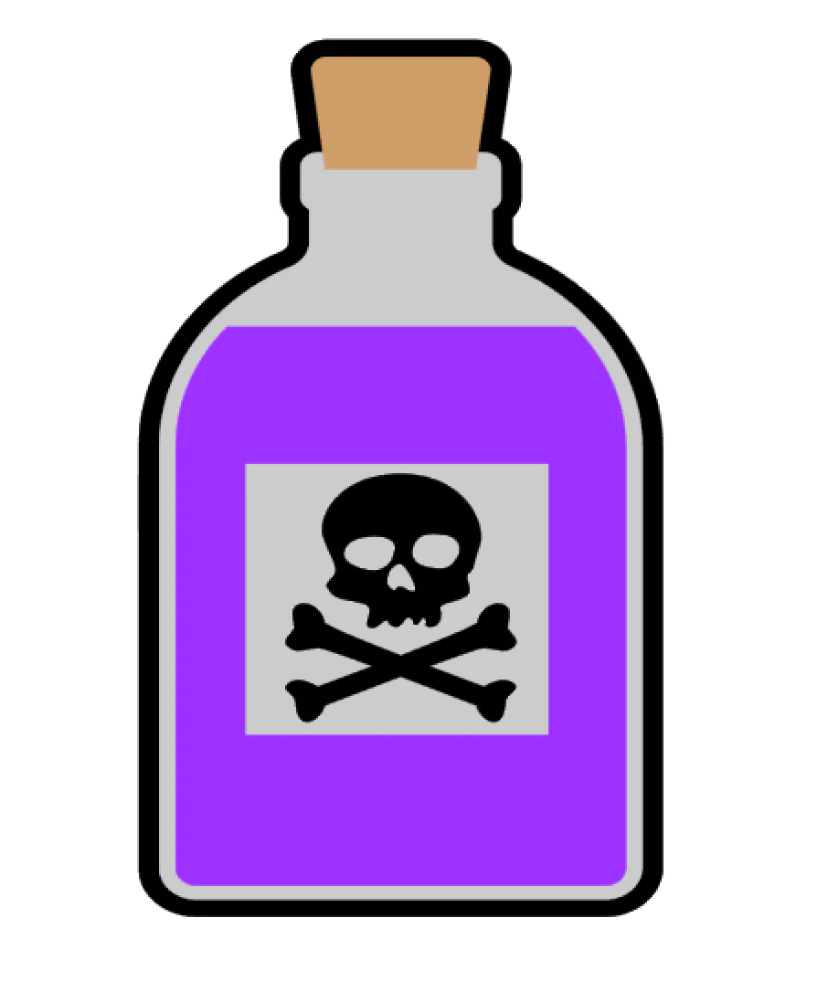Poison Bottle Acrylic Blank - Image 2