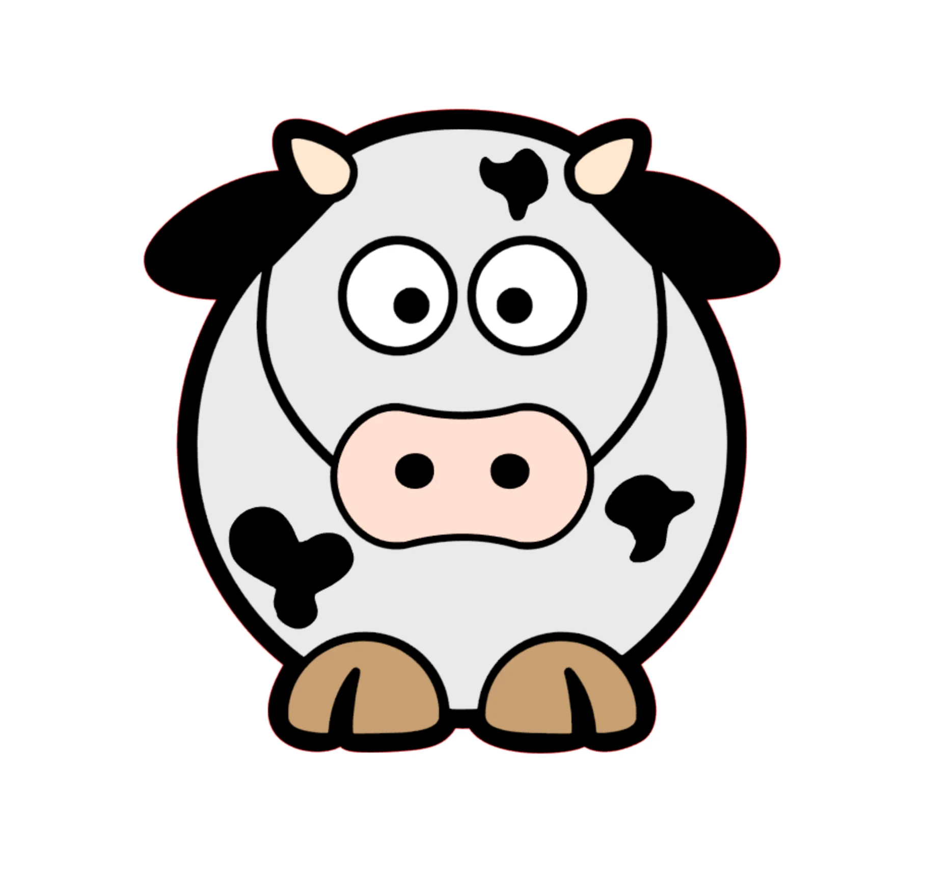 Pudgy Cow Acrylic Blank