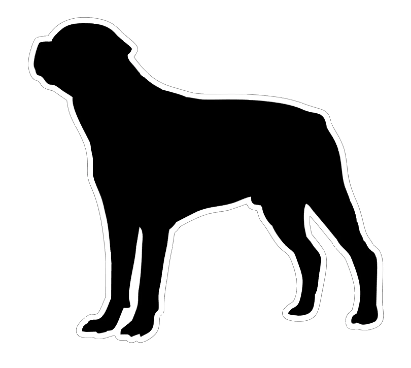 Rottweiler Dog Profile Acrylic Blank - Image 2