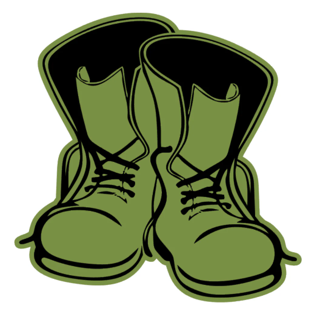 Soldiers Boots Acrylic Blank - Image 2