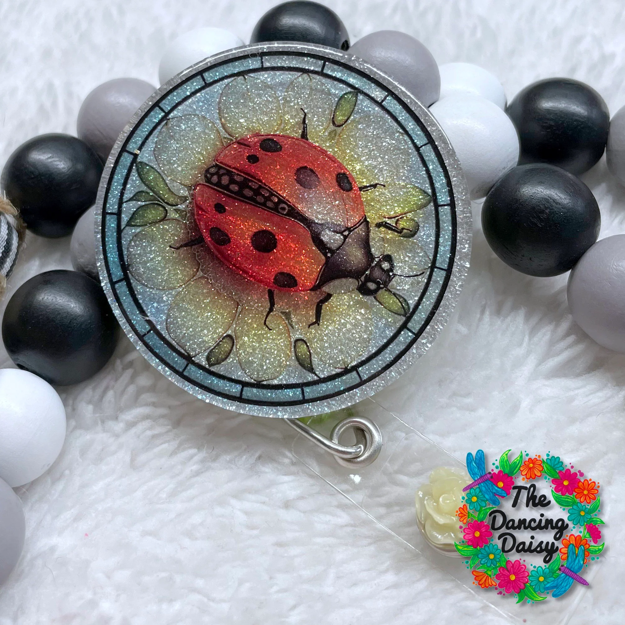 Stained Glass Ladybug Decal - Image 2