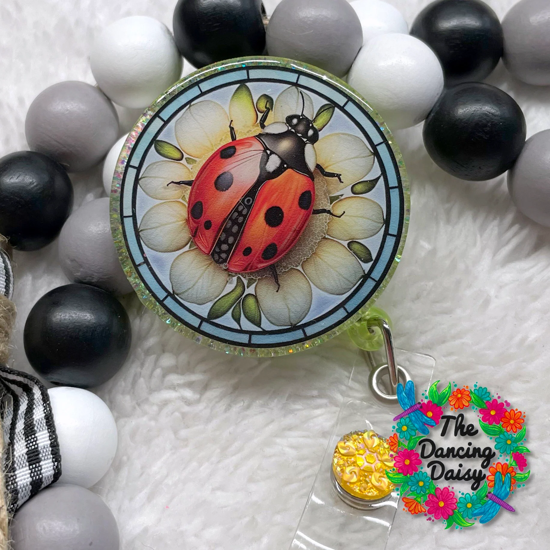 Stained Glass Ladybug Decal - Image 3