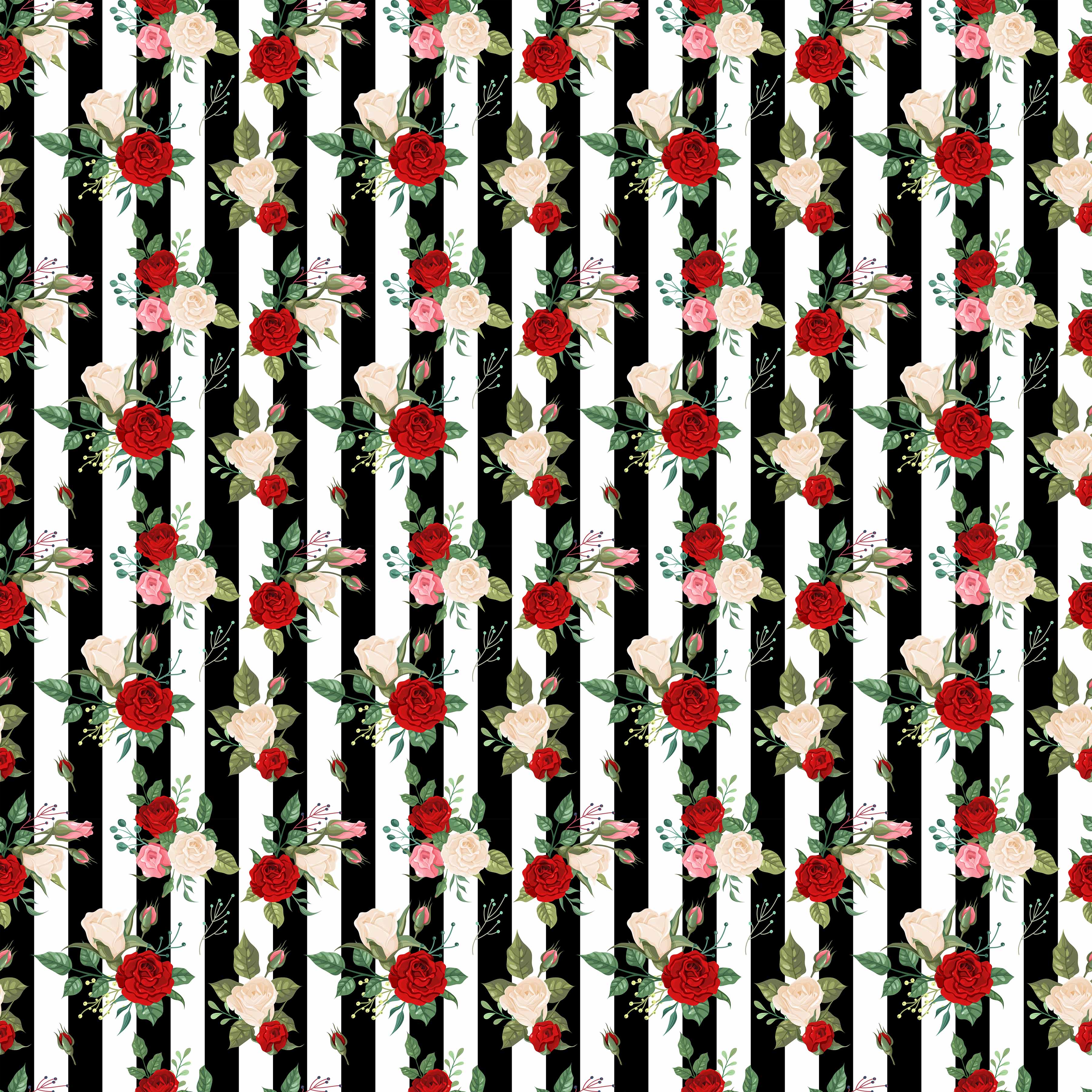 Striped Roses Vinyl